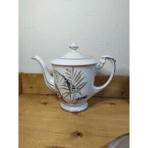Vtg Imperial Craftsman Japan Porcelain China EVERGLADES Palm Lid Teapot Read!